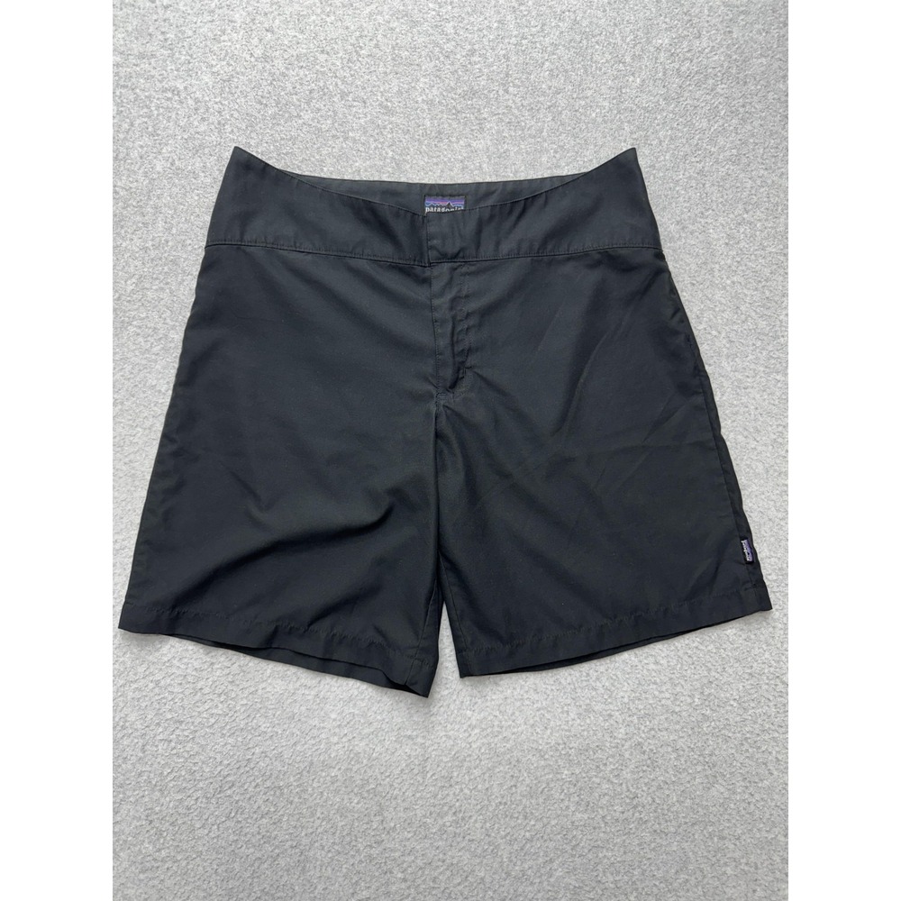 Patagonia Shorts Womens 10 Black Casual Lightweight Zip Pocket Outdoor Hiking